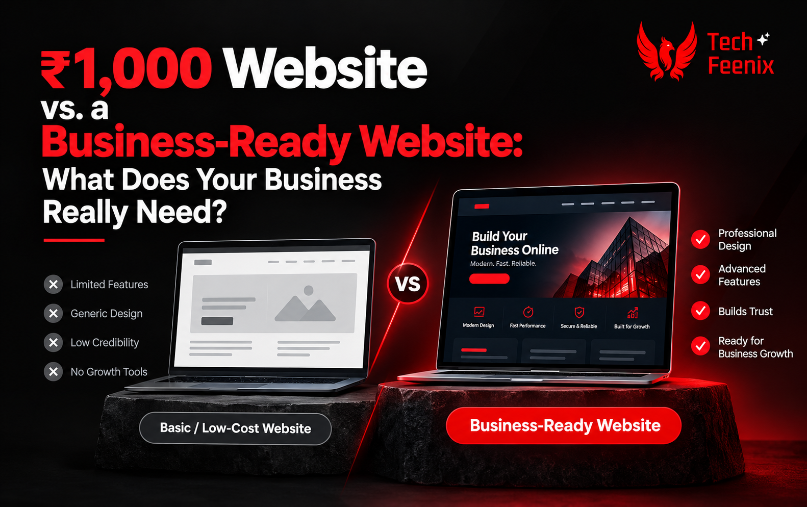 ₹1,000 Website vs. a Business-Ready Website: What Does Your Business Really Need?